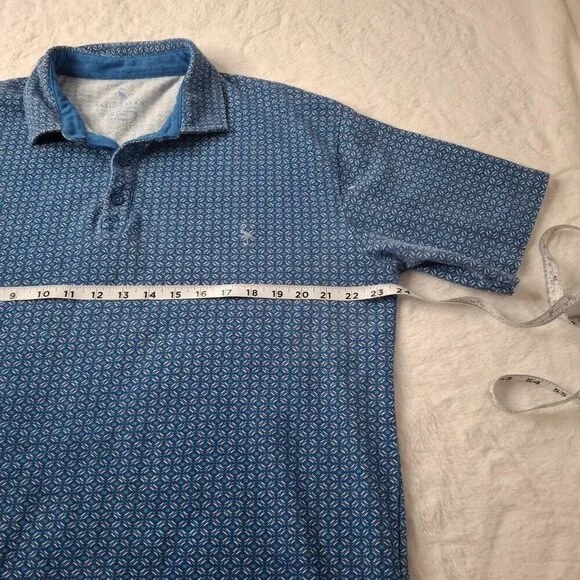 Tailorbyrd Mens Polo Shirt Sz XXL Geo Print Colorful Preppy Golf Boho Artsy - Picture 13 of 16